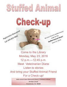 Stuffed Animal storyhour check up 2016